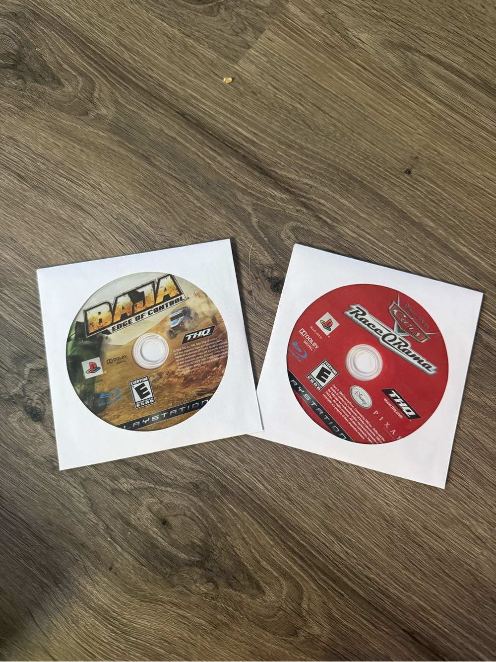 Pair of PlayStation 3 Game Discs - Baja edge of control and race o Rama